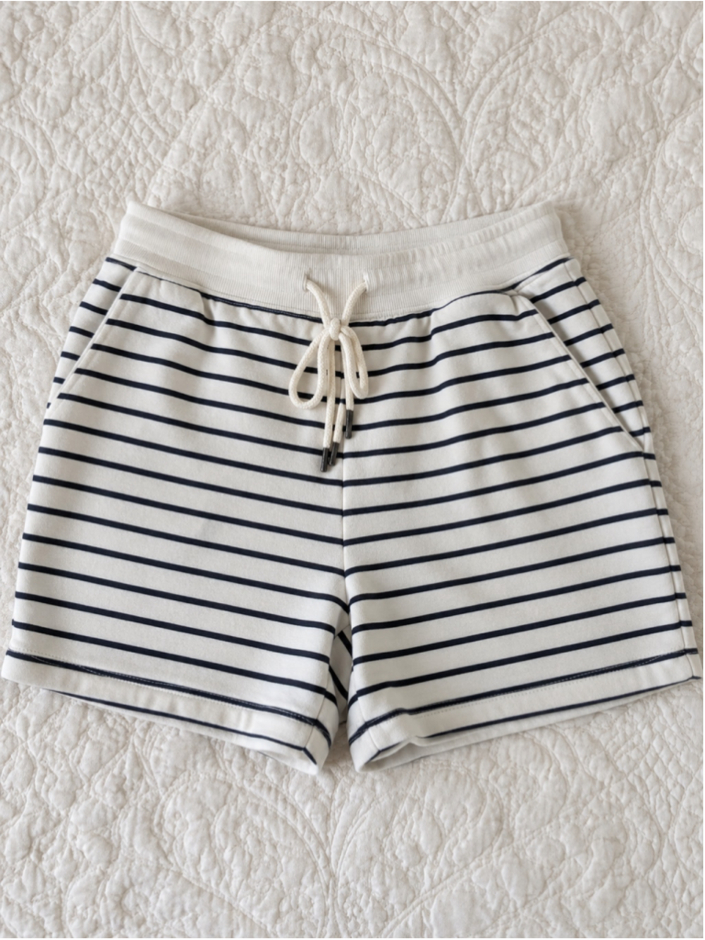 Women's Target Striped Top XS White Navy